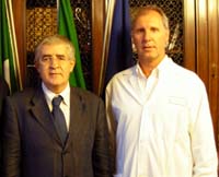 Il primario Bernasconi con il dg Zoia